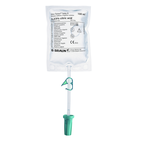 Uro-Tainer - Suby G - 100ml catheter irrigation solution