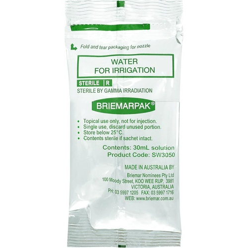 Sterile Water Sachets - 30ml
